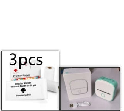 Portable Mini Thermal Label Printer Home Photo Printer Student Wrong Question Printer Bluetooth-Compatible Mini Label Printer Price Tag