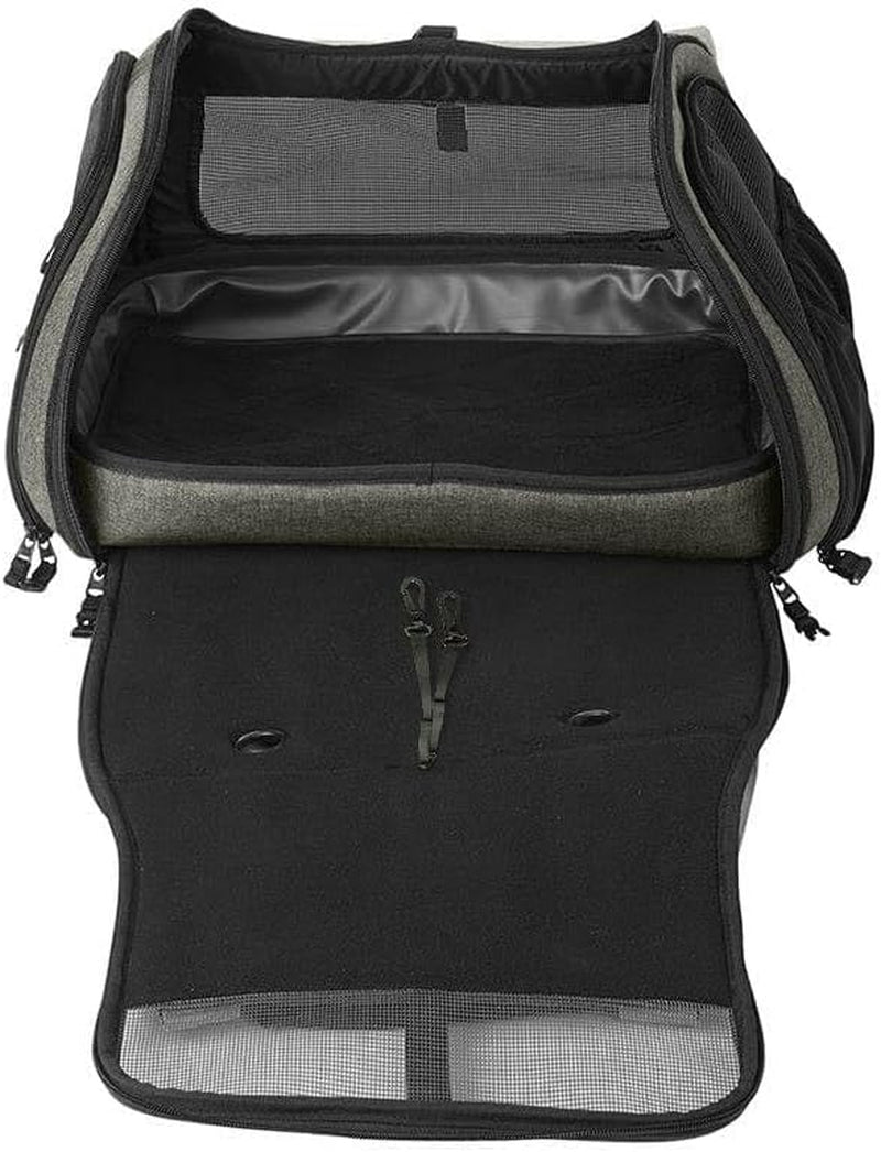 Carrier Bag - Portable Comfort Soft Sided Transpurrter Cat Carrier for Small Medium Cats Kitten up to 30 Lbs Airline Approved Backpack with Shoulder Strap (Heather Grey)